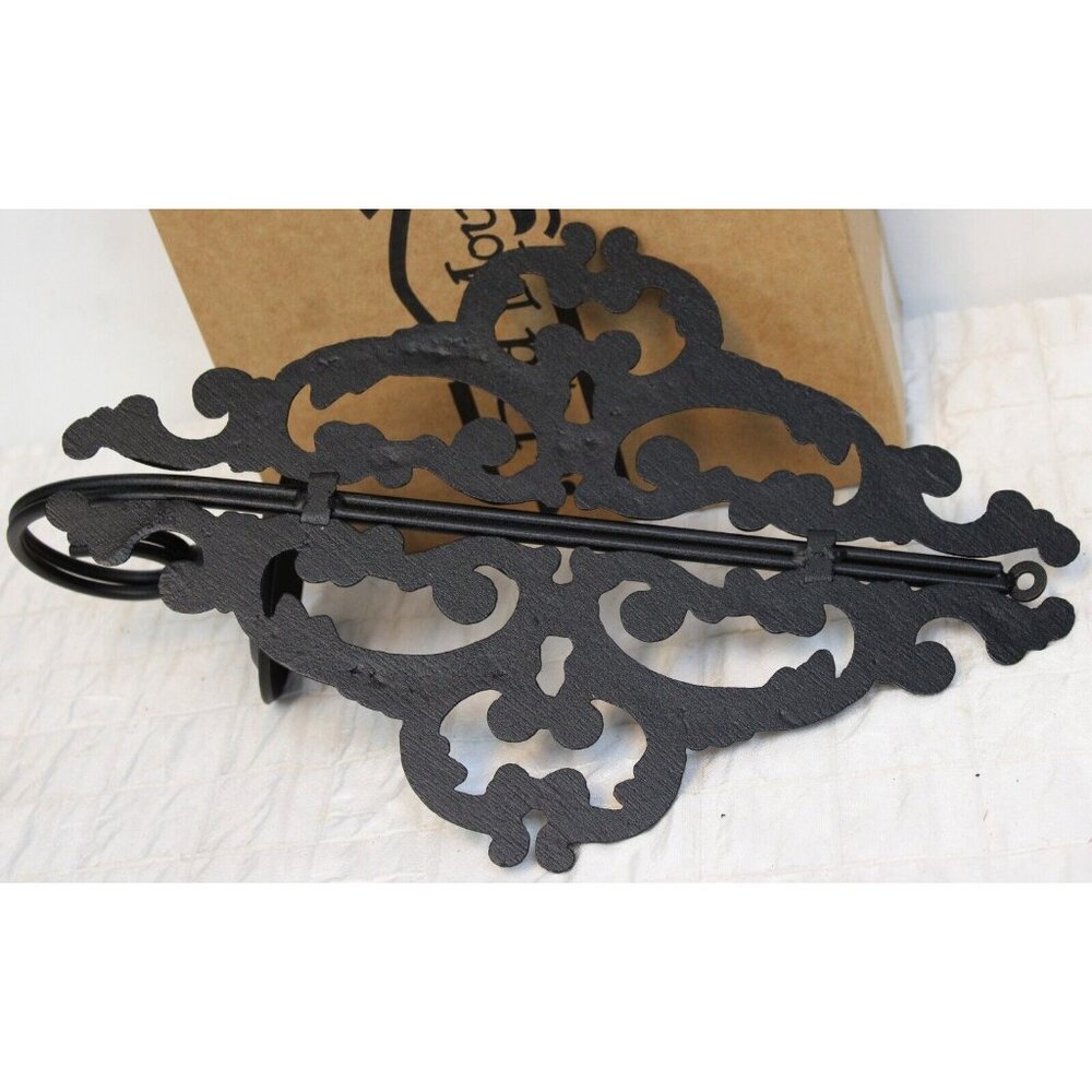 Southern Living Red Mountain Iron Black New Orleans Candle Wall Sconce - Picture 7 of 7